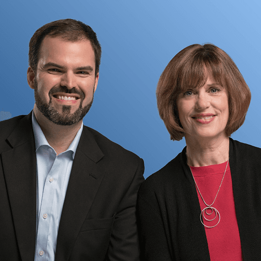 Image of Alex Haley and Mariann Johnson side by side